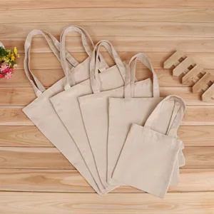 6 Sizes Shopper Tote Canvas Reusable Eco-Friendly Cloth Foldable Bags