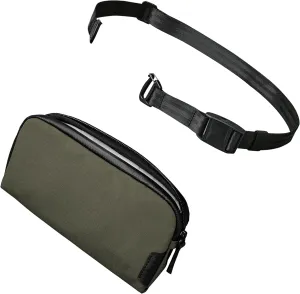 ALPAKA Flight Pouch and Mini Pro Strap - Replacement Crossbody Shoulder Bag Strap,Maglockz Magnetic Quick-Release Buckle - Adjustable & Detachable;Green Axoflux 210D