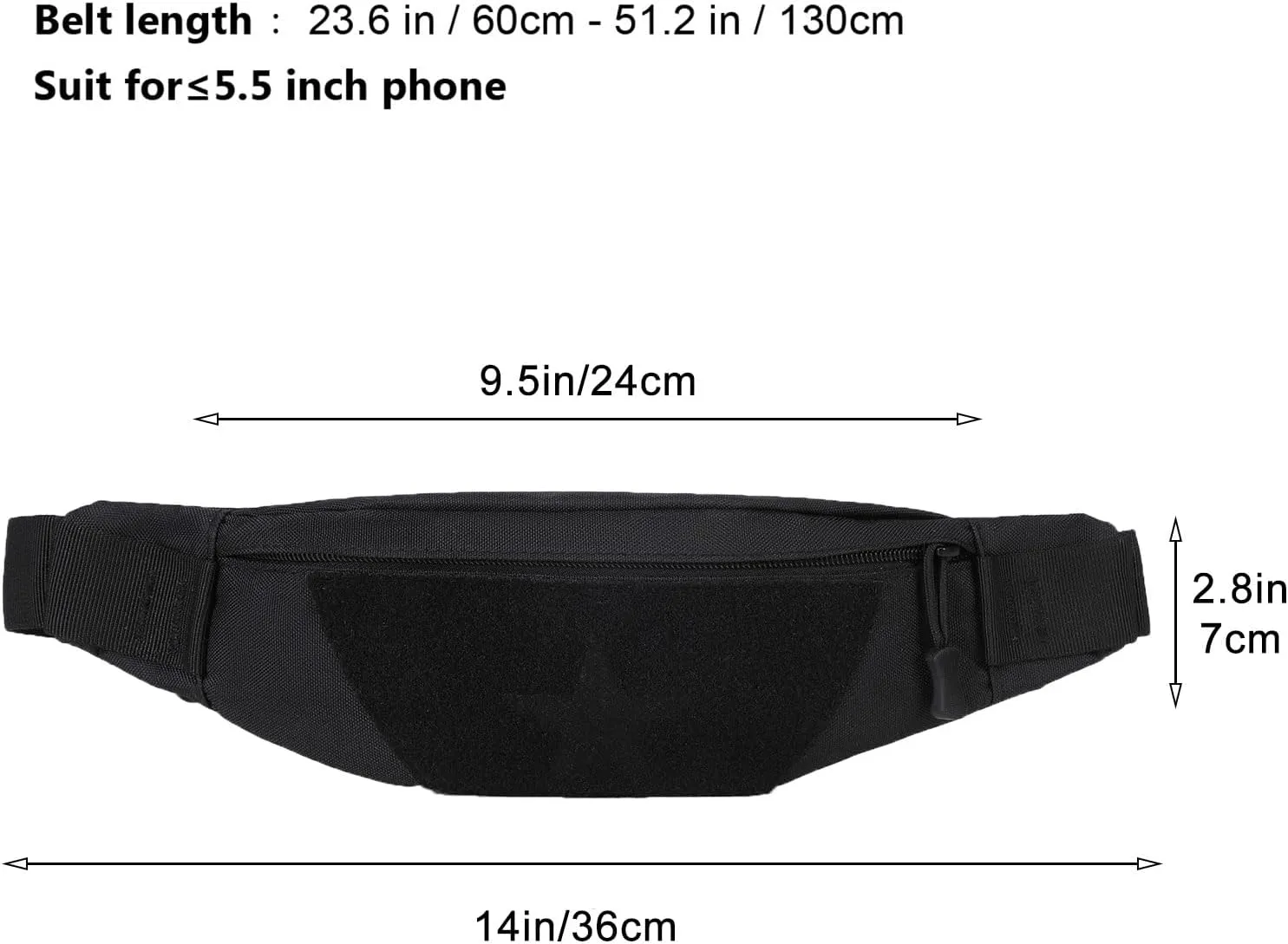 ArcEnCiel Tactical Waist Pack For Men Fanny Pack Fishing Bags Army Money Belt Sport Travel Cycling Mobile Phone Pouch