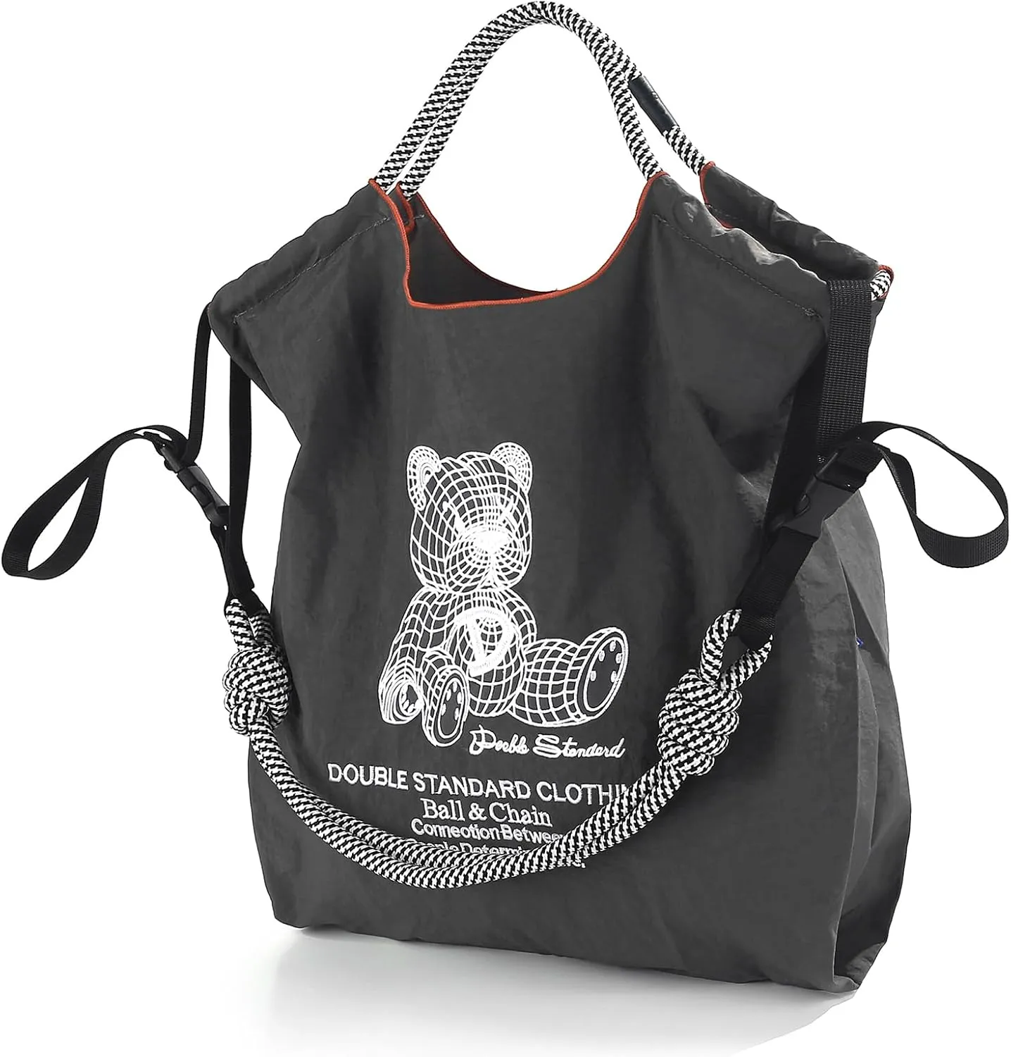 Ball&Chain Tote Bag for Women, Foldable Tote Bag With Handle Large Shoulder Bag Handbag for Travel, Work