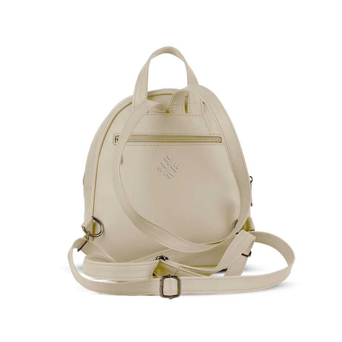Beige O Mini Backpacks Hoodie Time