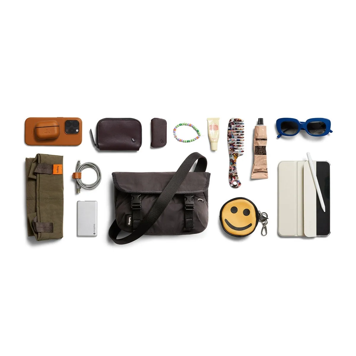 Bellroy Cinch Mini Messenger in Charcoal