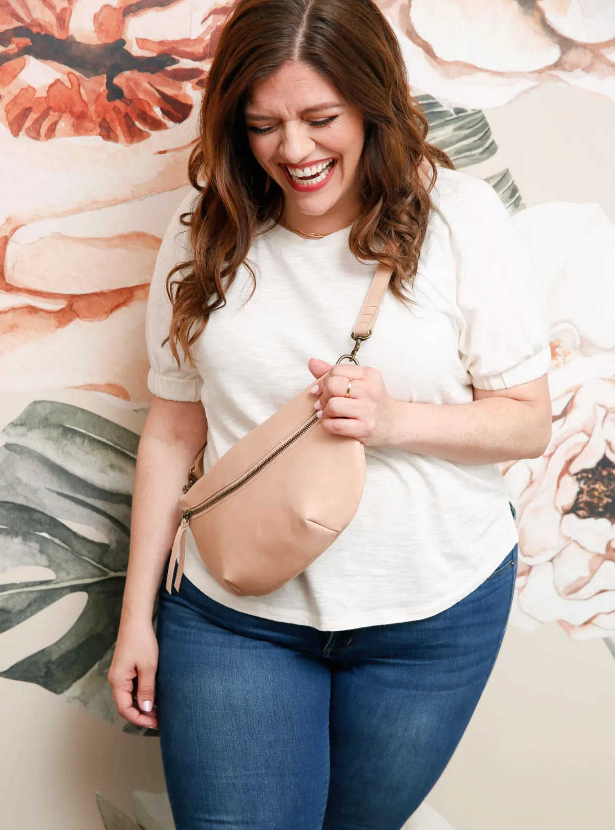Berkeley Belt Bag in Pale Blush