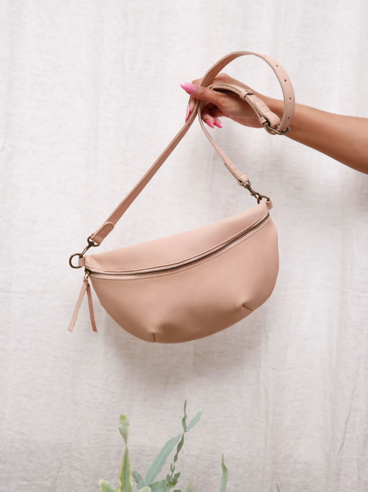 Berkeley Belt Bag in Pale Blush