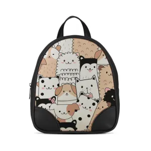 Black O Mini Backpacks Cute Pets