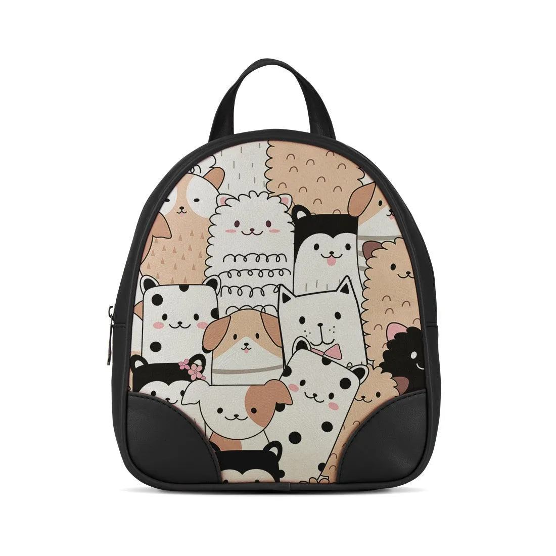 Black O Mini Backpacks Cute Pets