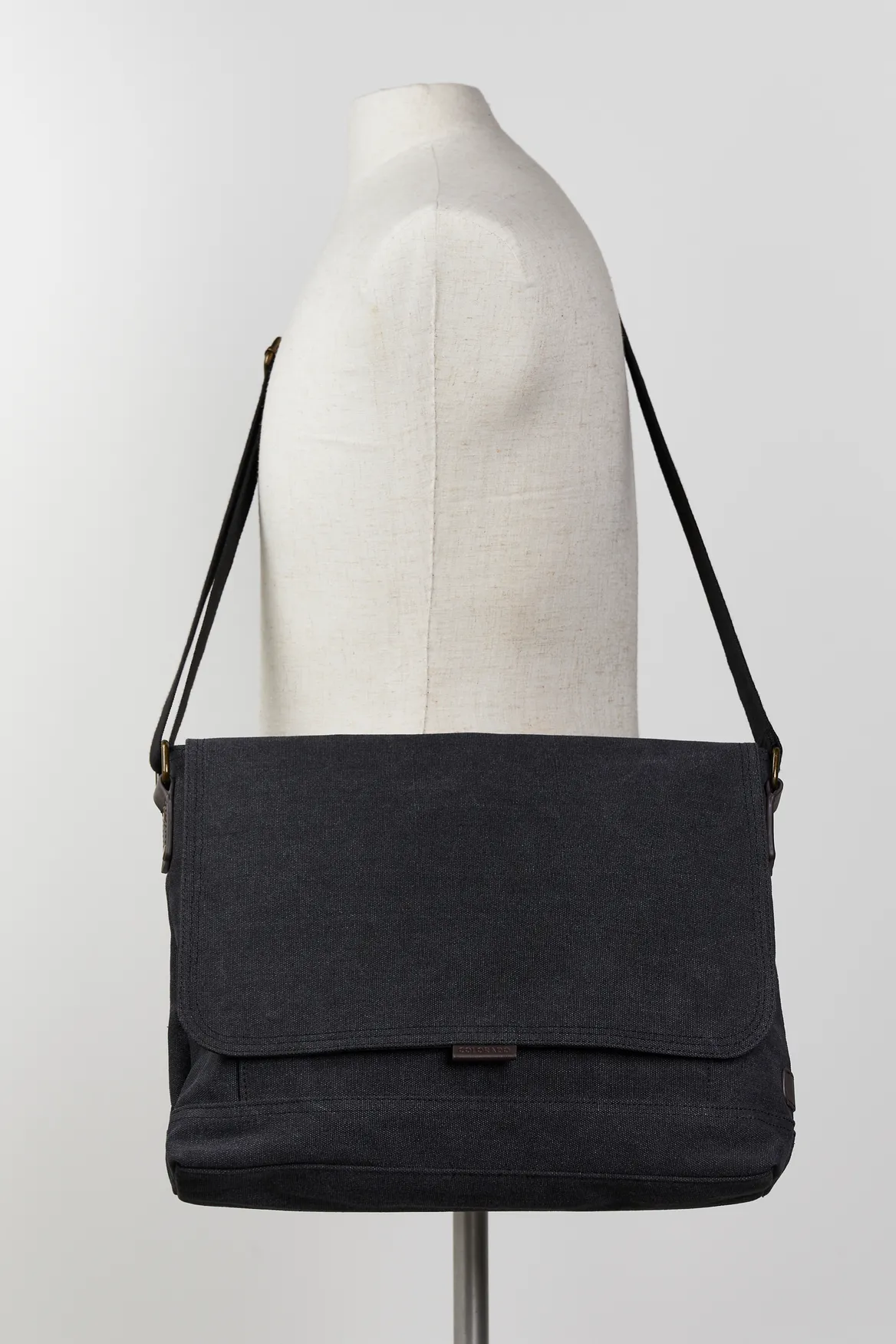 Blake Canvas/Lea Trim Satchel