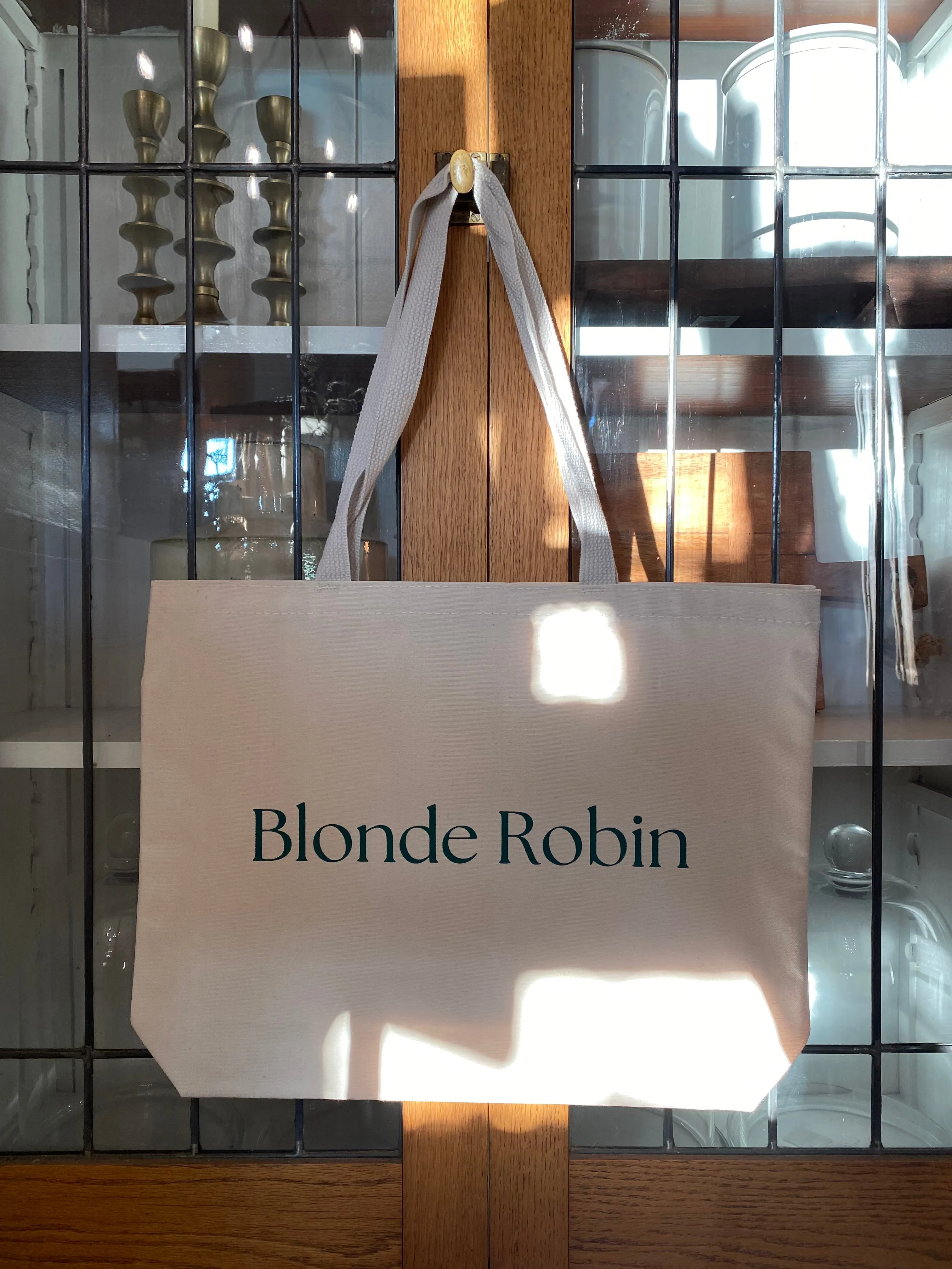 Blonde Robin Canvas Totes