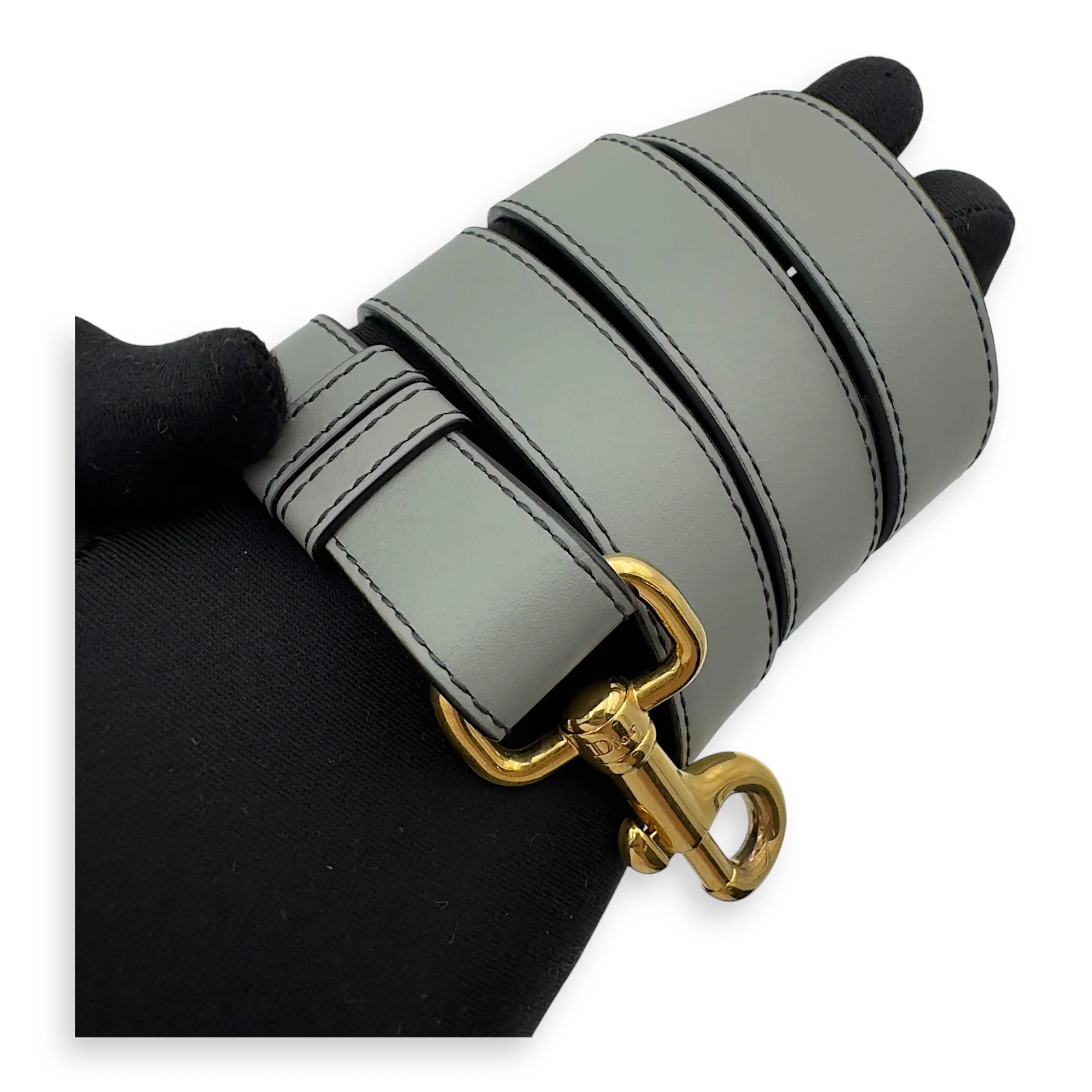 Bobby Crossbody Bag Grey in Jacquard, Gold hardware