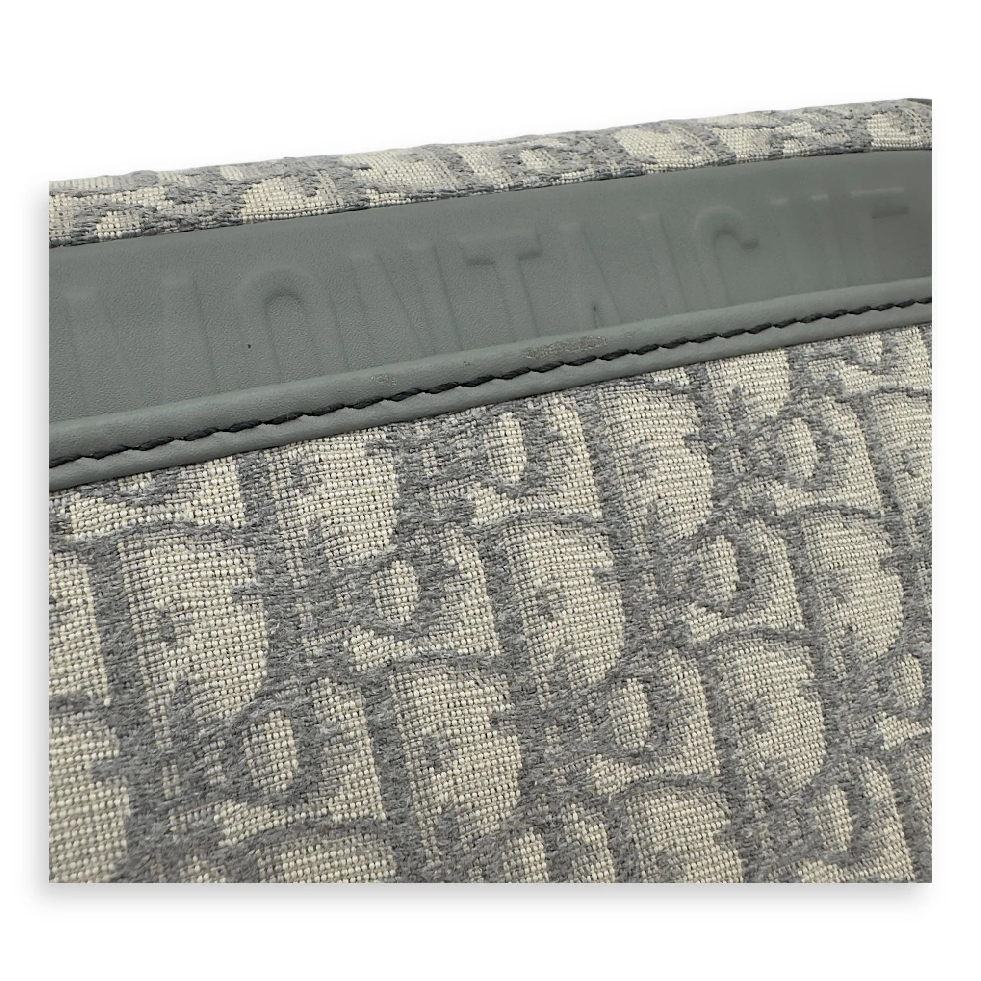 Bobby Crossbody Bag Grey in Jacquard, Gold hardware