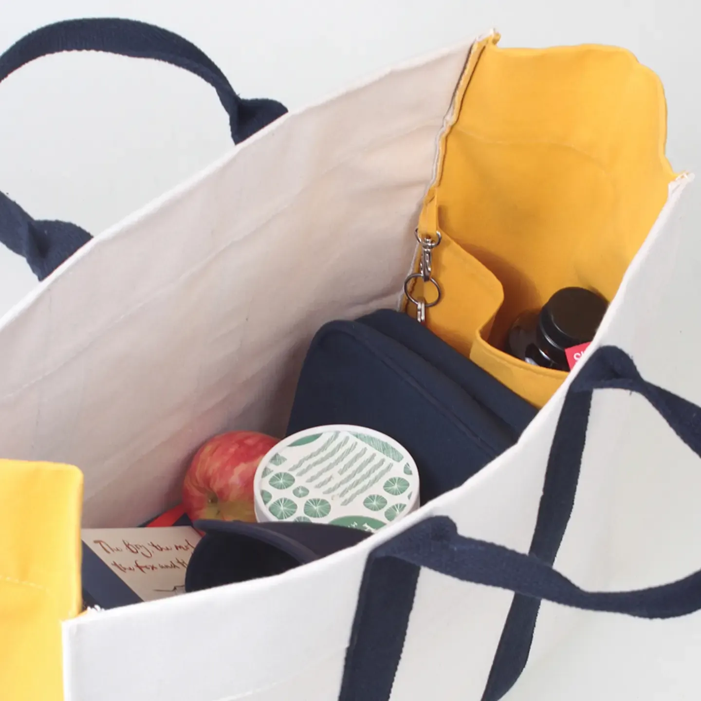 Canary - Havana Color Block Canvas Tote