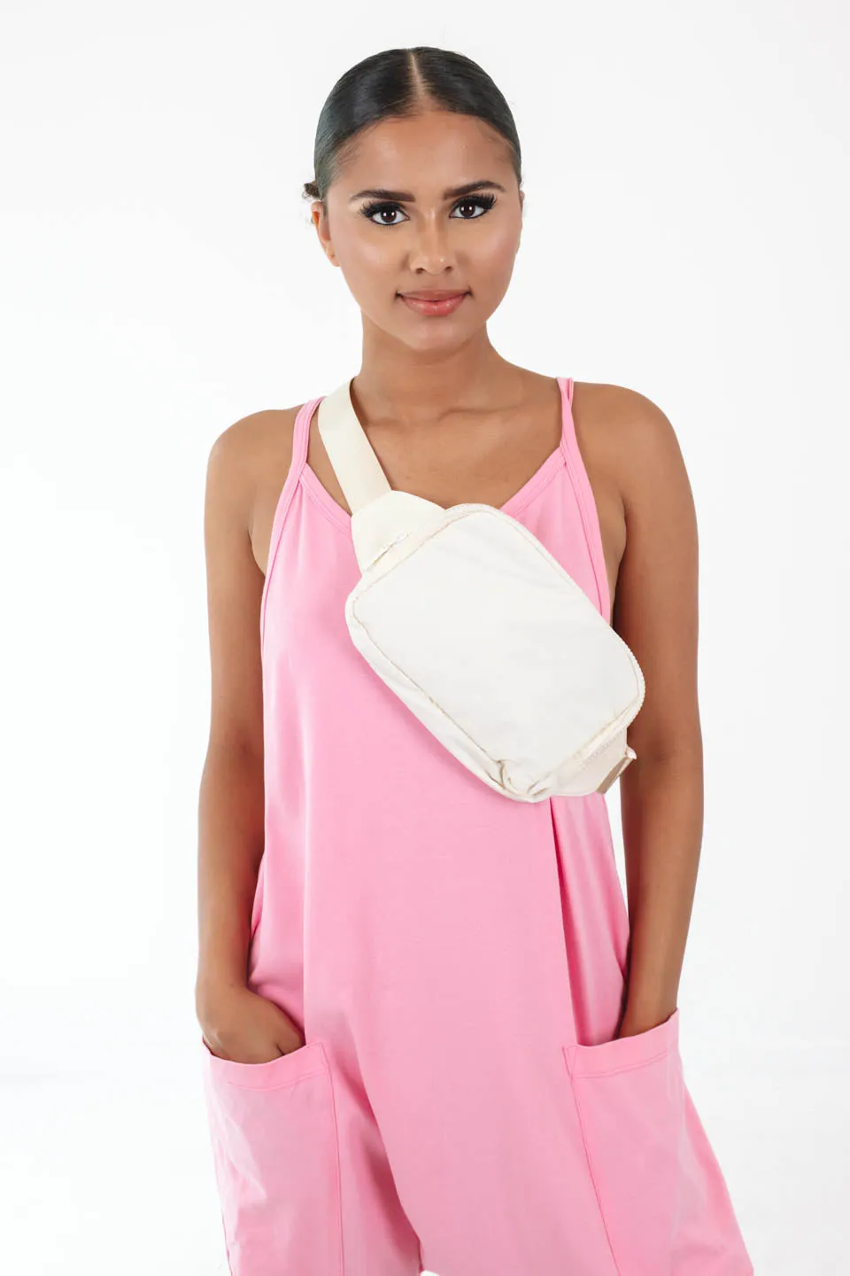 Carry Me Around Belt Bag - Cream