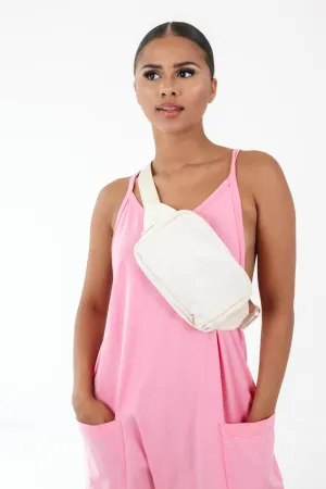 Carry Me Around Belt Bag - Cream