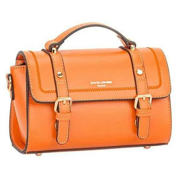 David Jones Small Grab Satchel - Orange