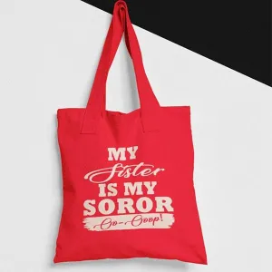 Delta Family Soror Canvas Tote