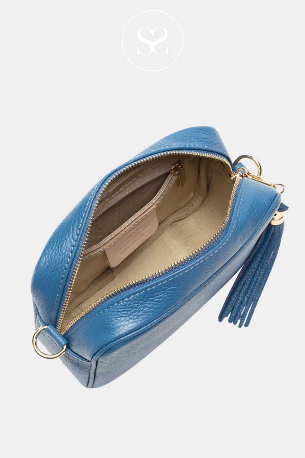 ELIE BEAUMONT - CROSSBODY BAG - DENIM BLUE