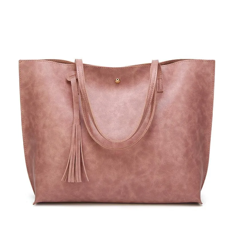 Fashionable Tasseled Shoulder Bag