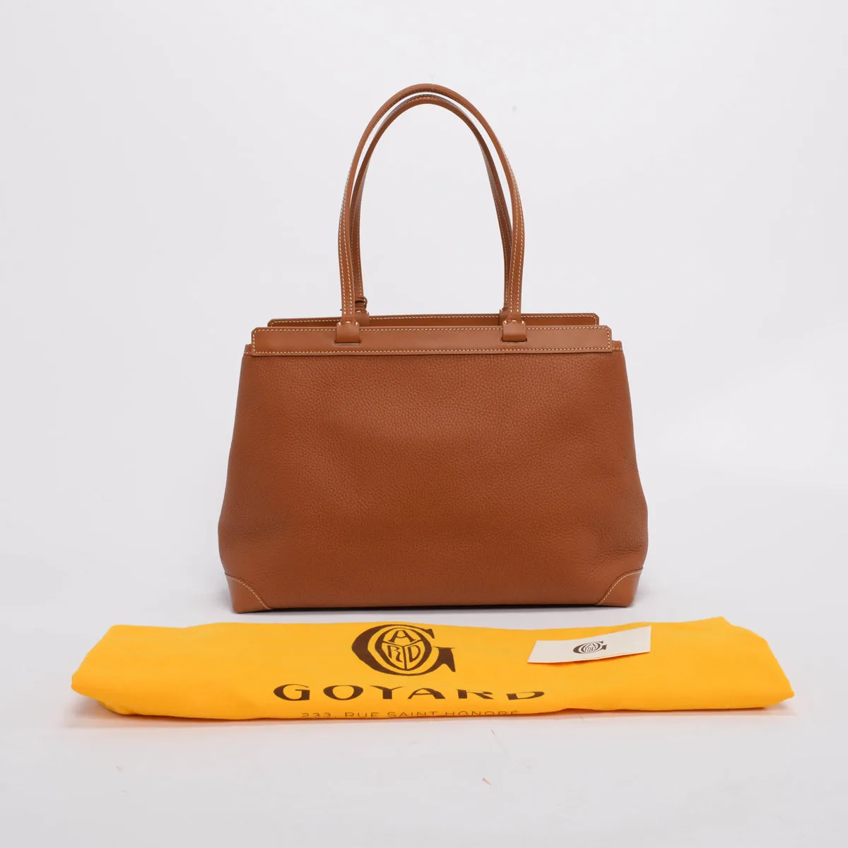 Goyard Tan Decize Taurillon Bellechasse Biaude PM Tote