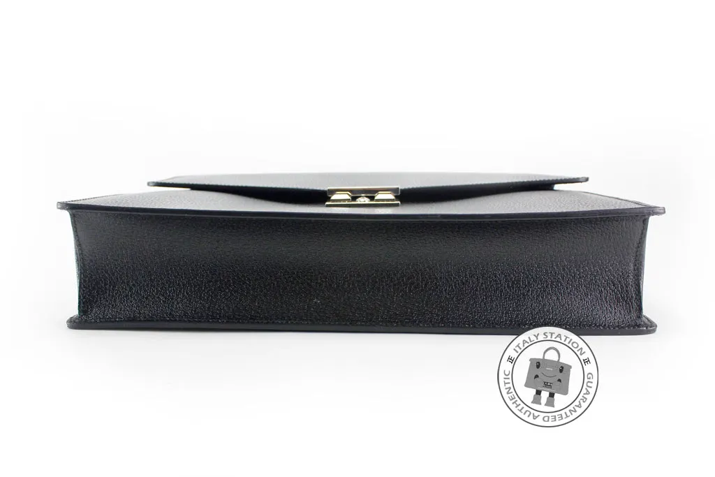 Gucci 201849 B690N Black / 1000 Leather Briefcases Shw
