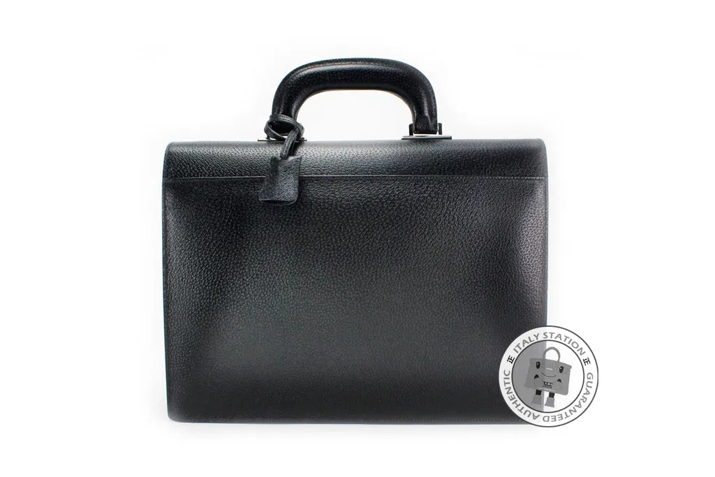 Gucci 201849 B690N Black / 1000 Leather Briefcases Shw