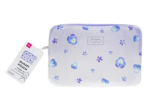 Gusset Pouch Purple Flower