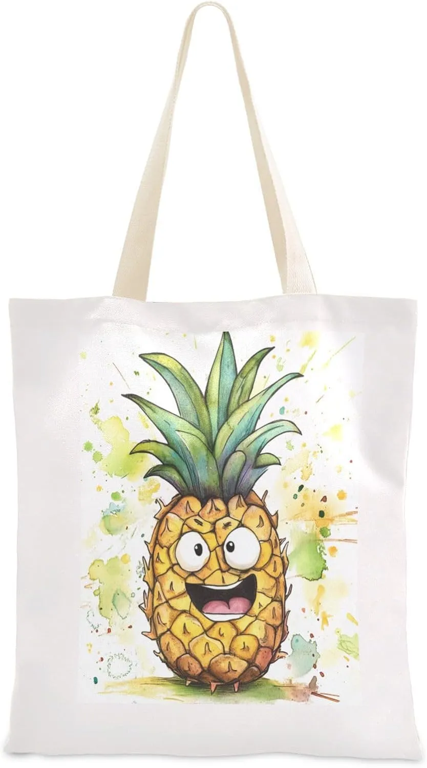 JSTEL Canvas Tote Bag for Women with Pocket,Canvas Tote Purse Shopping Bag