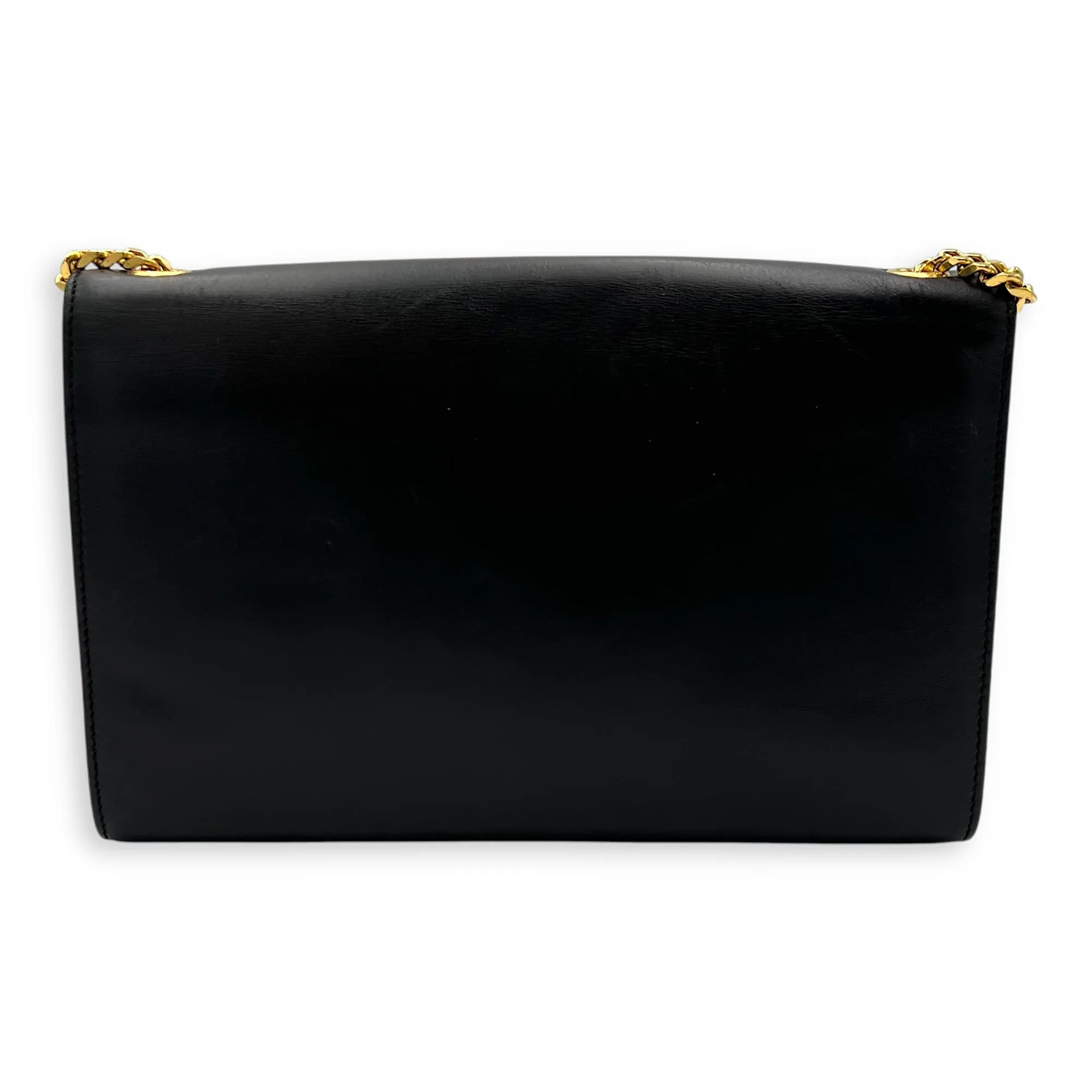 Kate Crossbody Bag Black in Calfskin, Gold hardware
