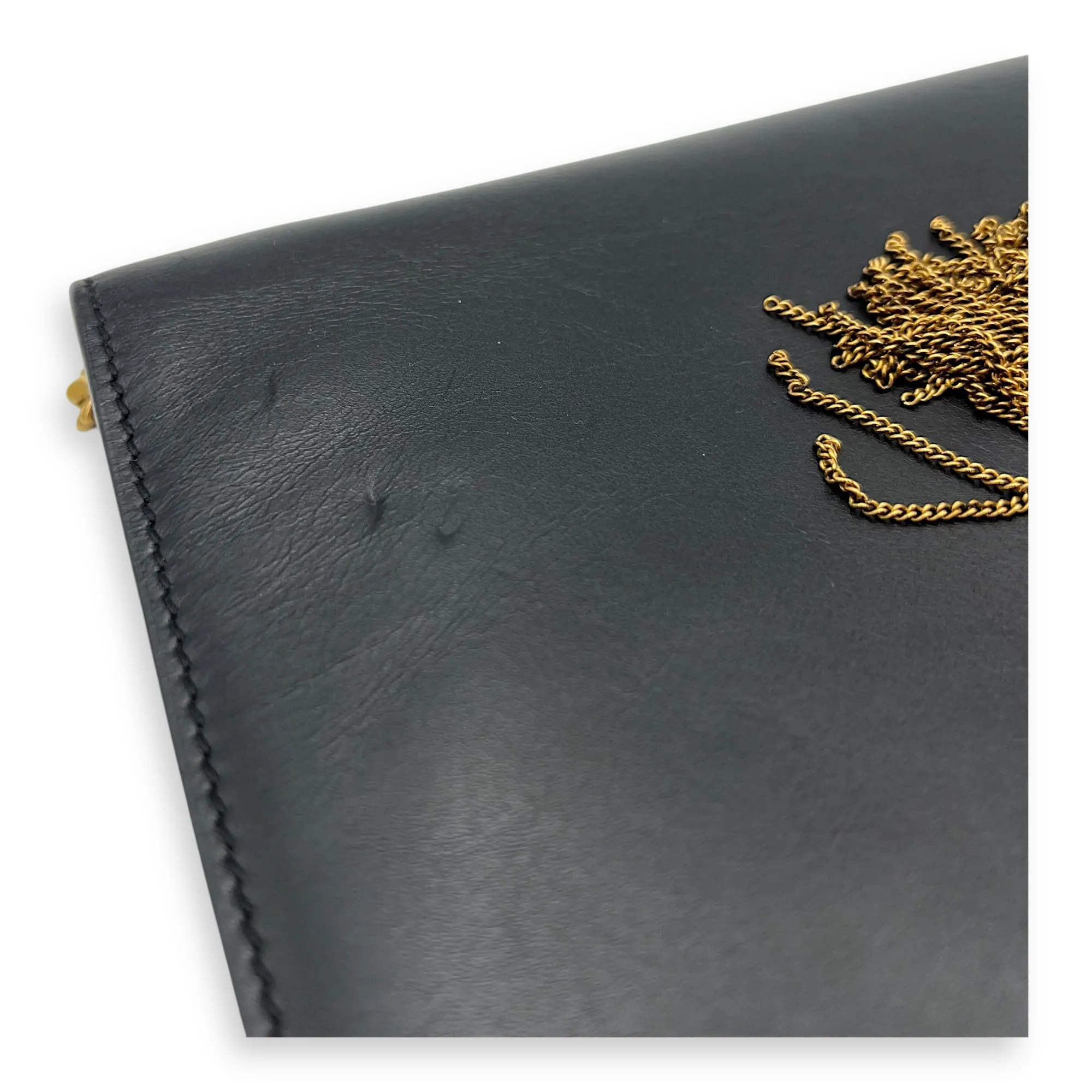 Kate Crossbody Bag Black in Calfskin, Gold hardware