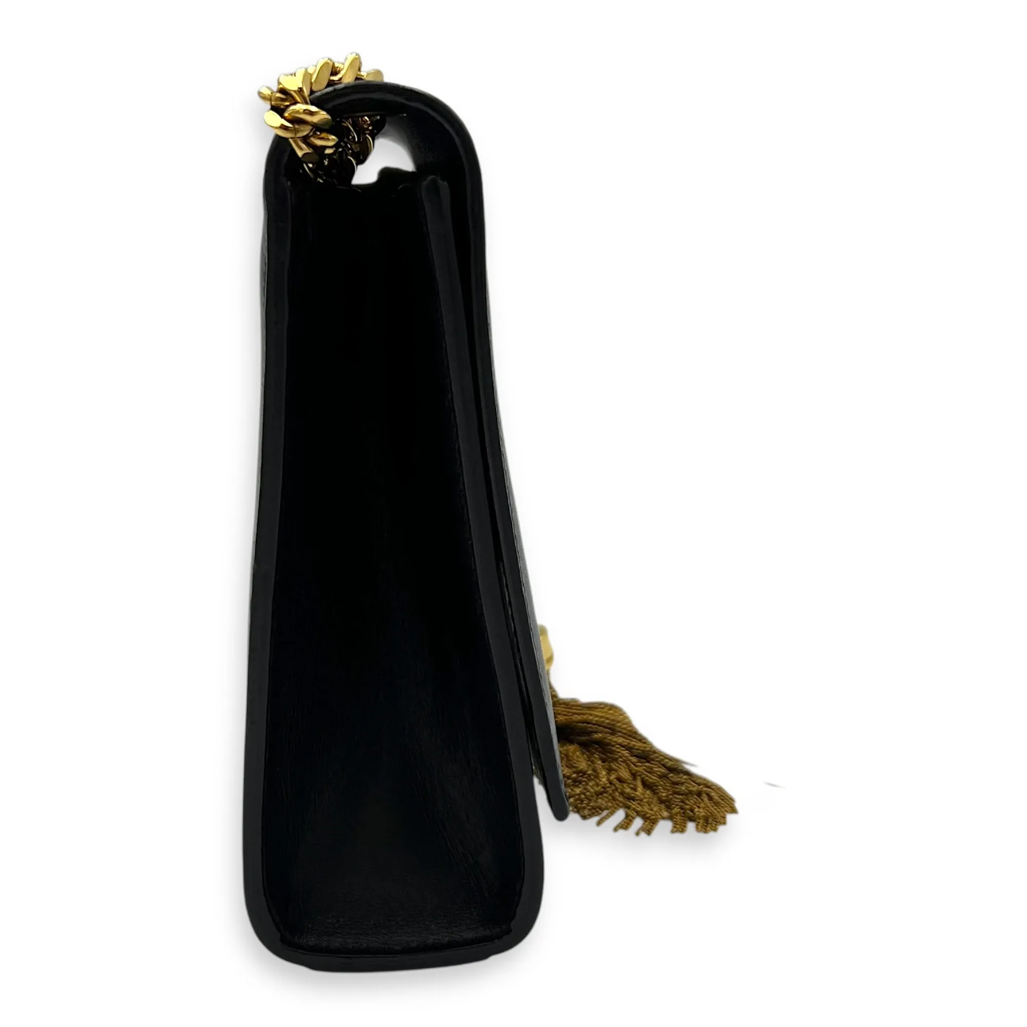 Kate Crossbody Bag Black in Calfskin, Gold hardware