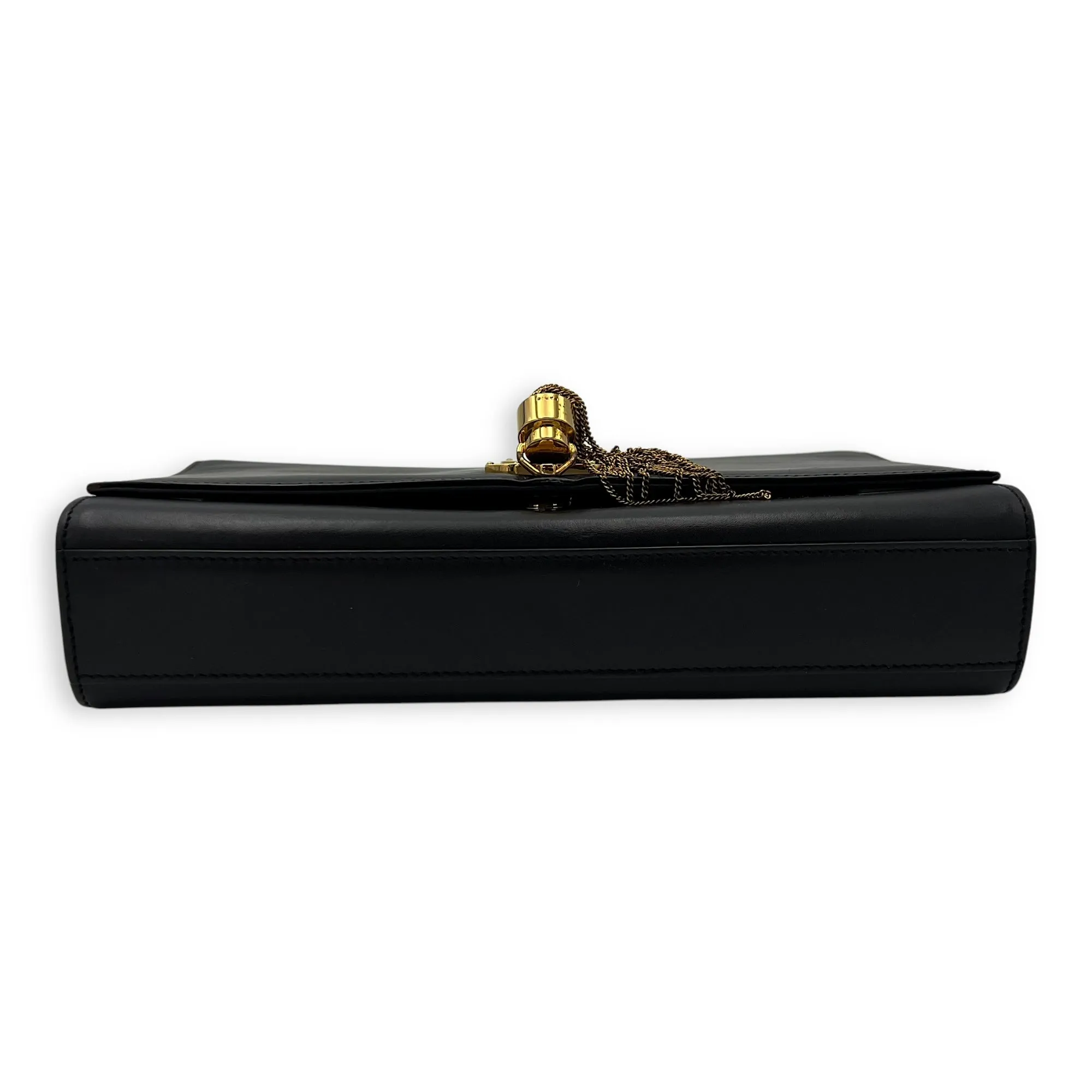 Kate Crossbody Bag Black in Calfskin, Gold hardware