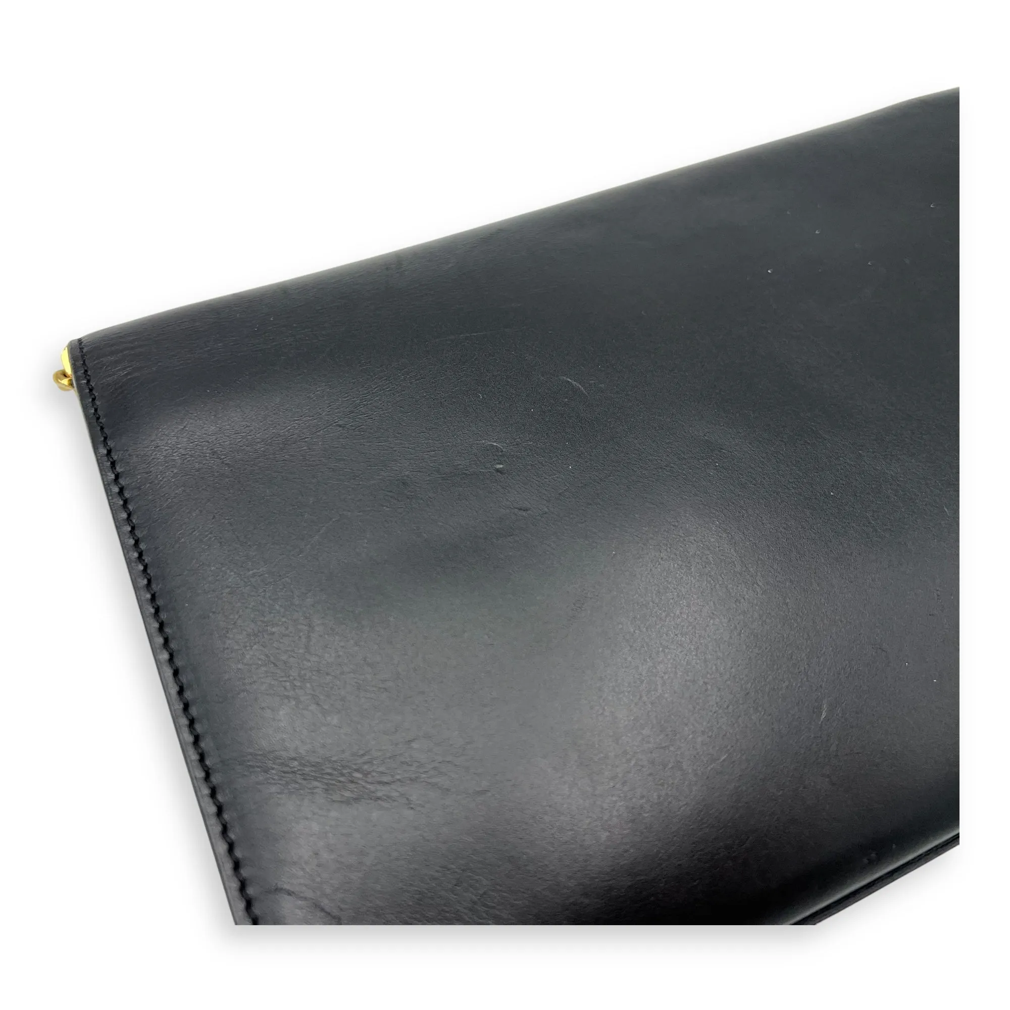 Kate Crossbody Bag Black in Calfskin, Gold hardware