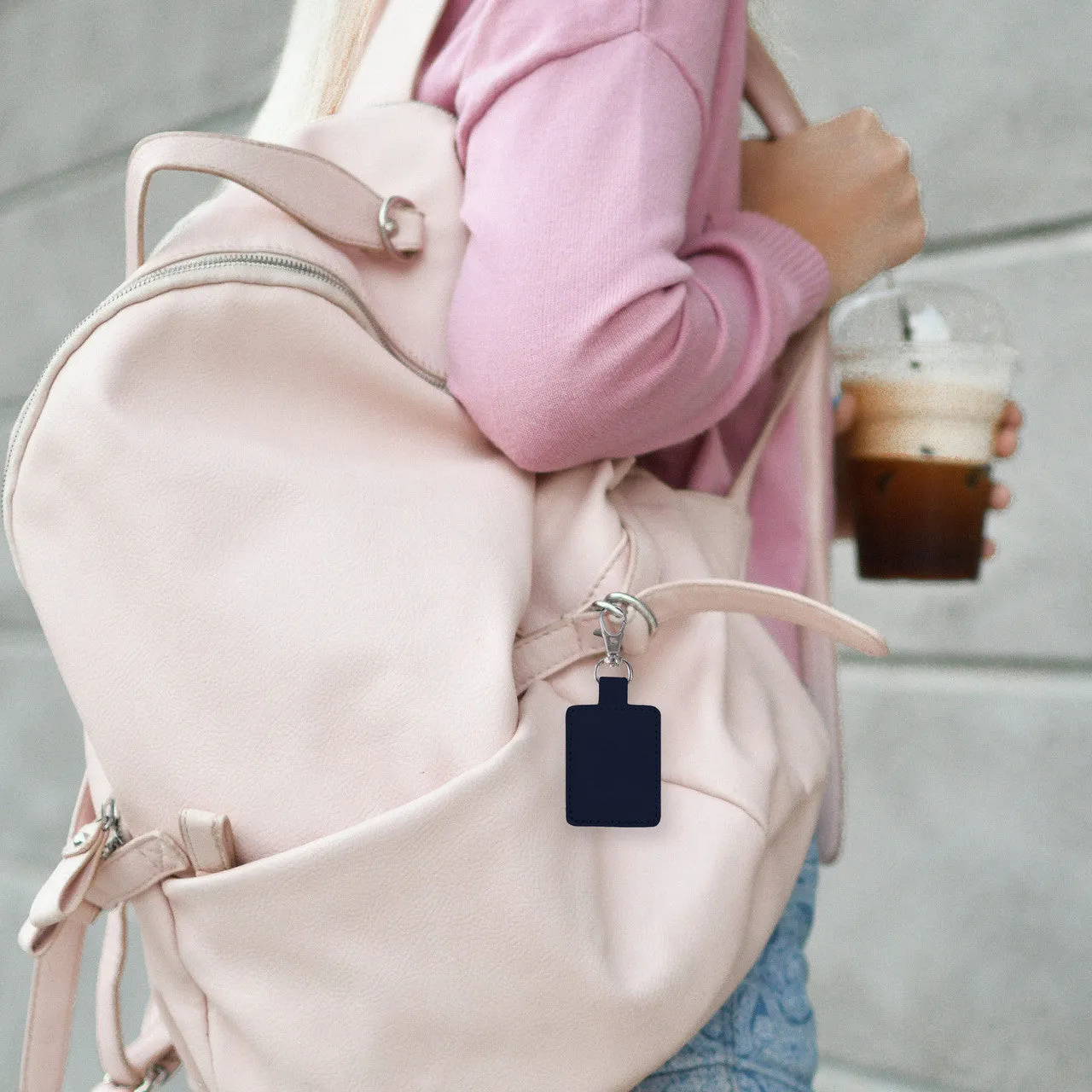 Laser Smart Tag Mini Keyring - Apple Find My (Navy Blue)