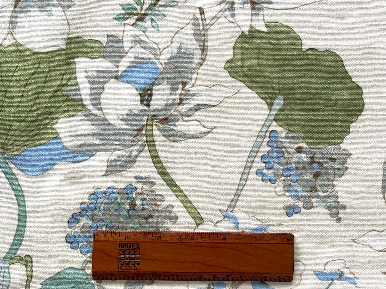 Meditative Lotus Garden Natural Linen & Cotton Canvas (Made in Spain)