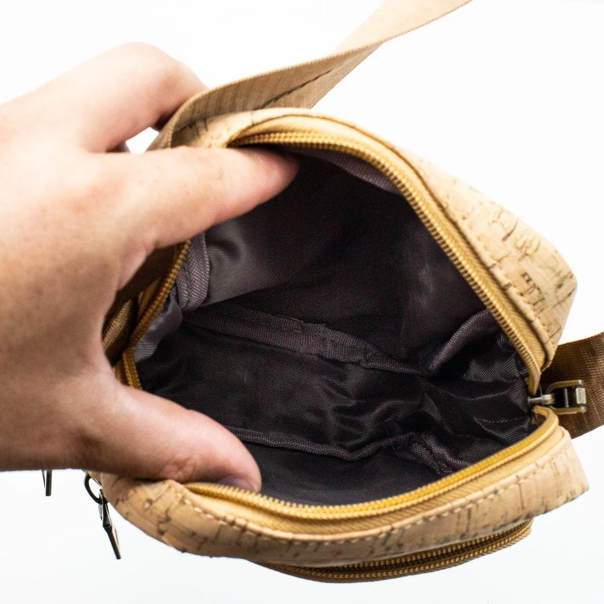 Men's Cork Leather Shoulder Bag 304