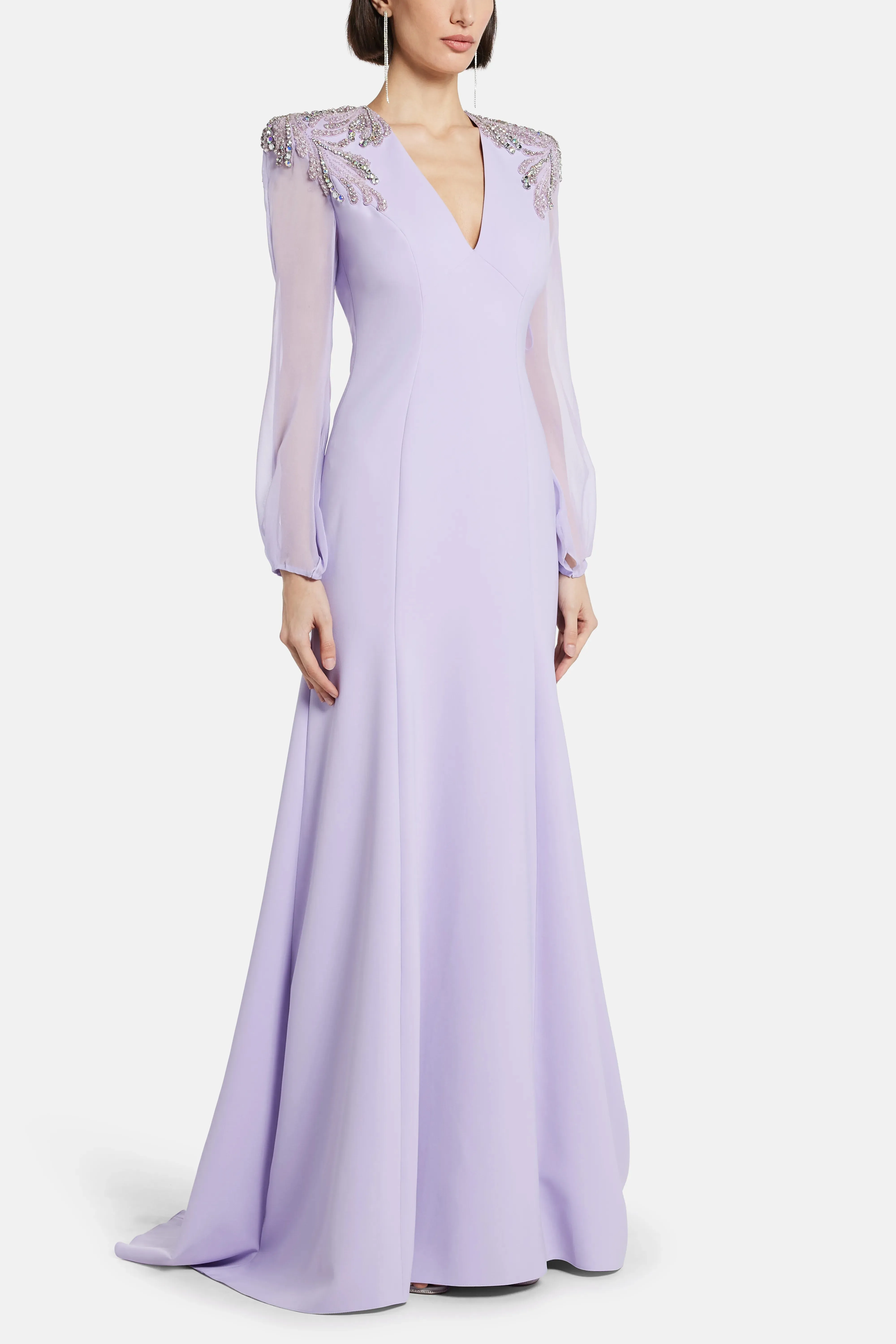 Mercury Embellished Evening Gown