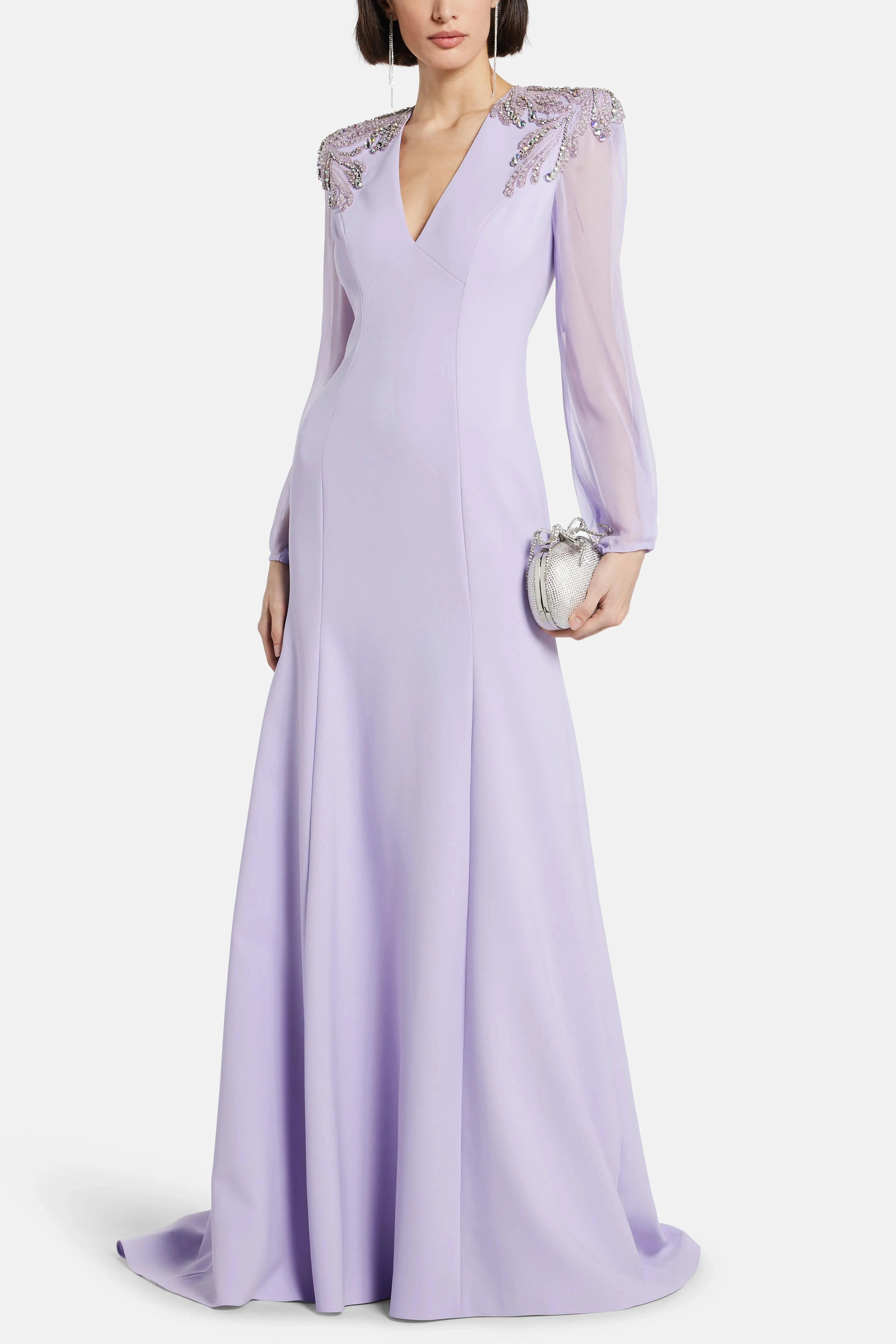 Mercury Embellished Evening Gown