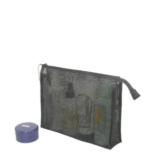 Mesh Gusset Travel Cosmetic Bag  8 X 10" Walker