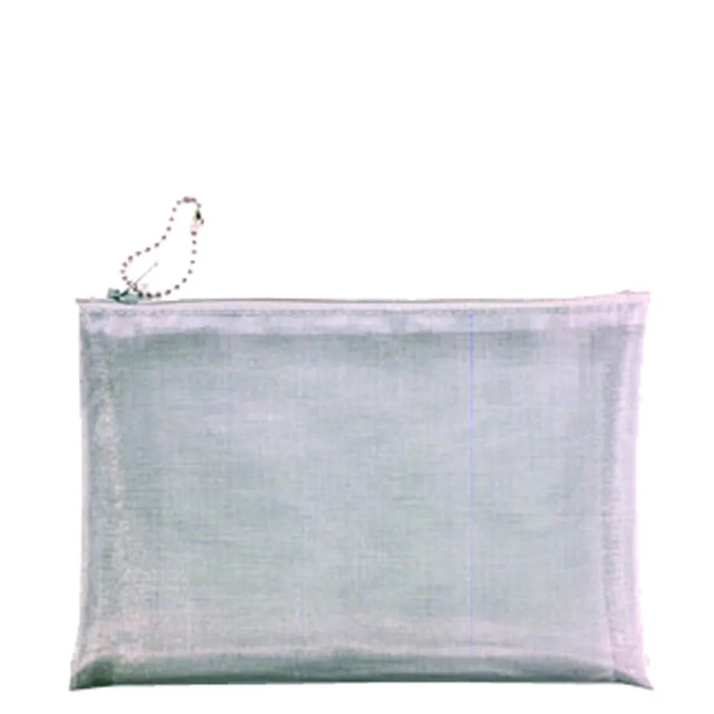 Mesh Silver Wire Travel Cosmetic Bag  5 X 7" Walker