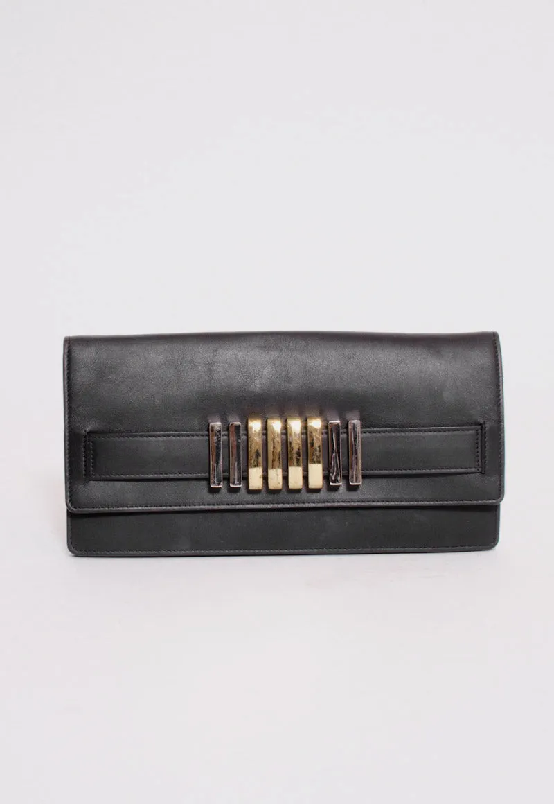 METAL EMBELLISHED CLUTCH
