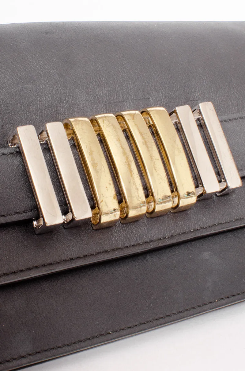 METAL EMBELLISHED CLUTCH