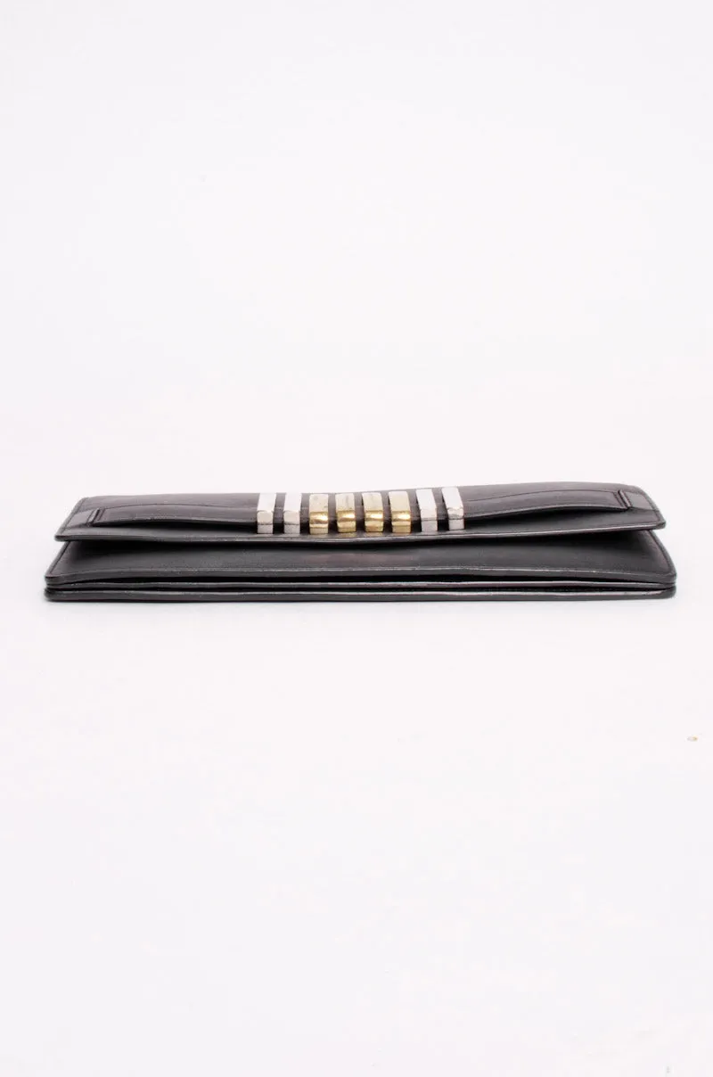 METAL EMBELLISHED CLUTCH