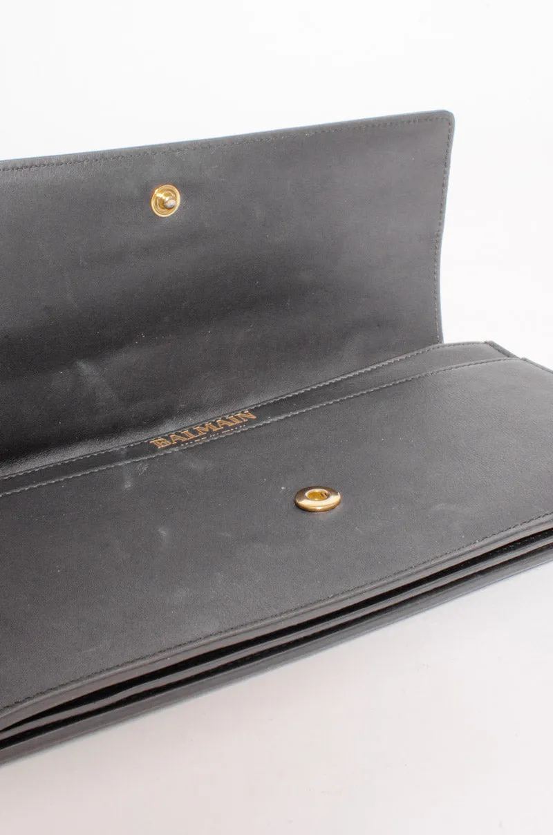 METAL EMBELLISHED CLUTCH