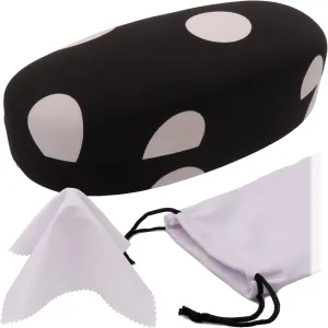 MyEyeglassCase Hard Sunglasses case - Women Glasses Case Holder - Large Durable Eyeglass Case Hard Shell with Pouch & Cloth