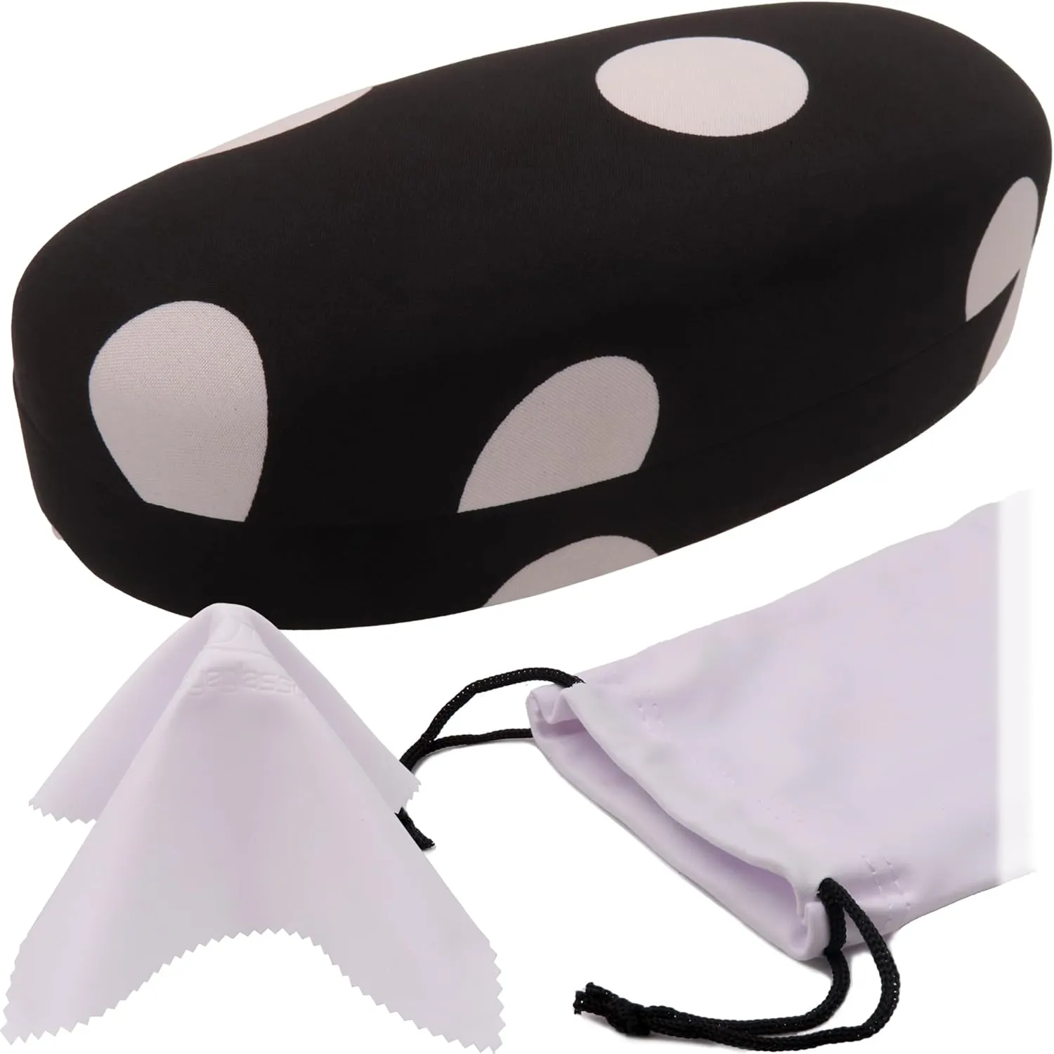 MyEyeglassCase Hard Sunglasses case - Women Glasses Case Holder - Large Durable Eyeglass Case Hard Shell with Pouch & Cloth
