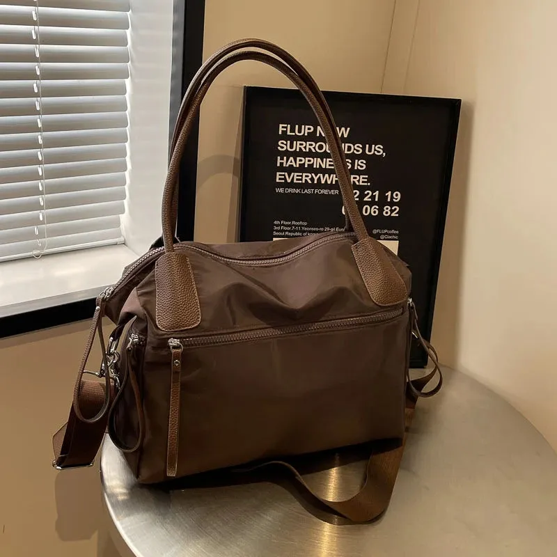 New Nylon Zipper Women's Bag Fashionable and Casual Style Shoulder Bag Hot Selling High Quality Large Capacity Crossbody Bag