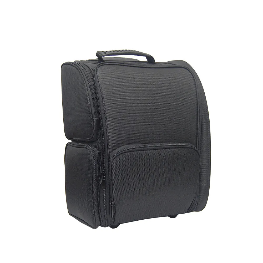 Nylon (Black) Trolly Bag with 4pcs Pouch Bag