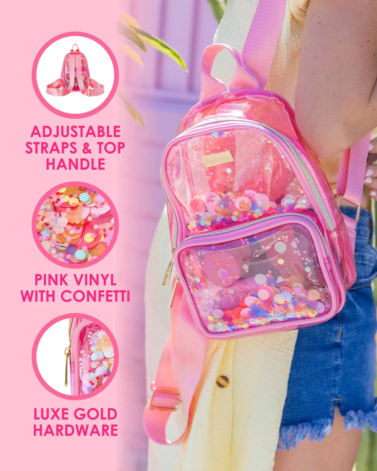 Packed Party Bring On The Fun Mini Confetti Backpack