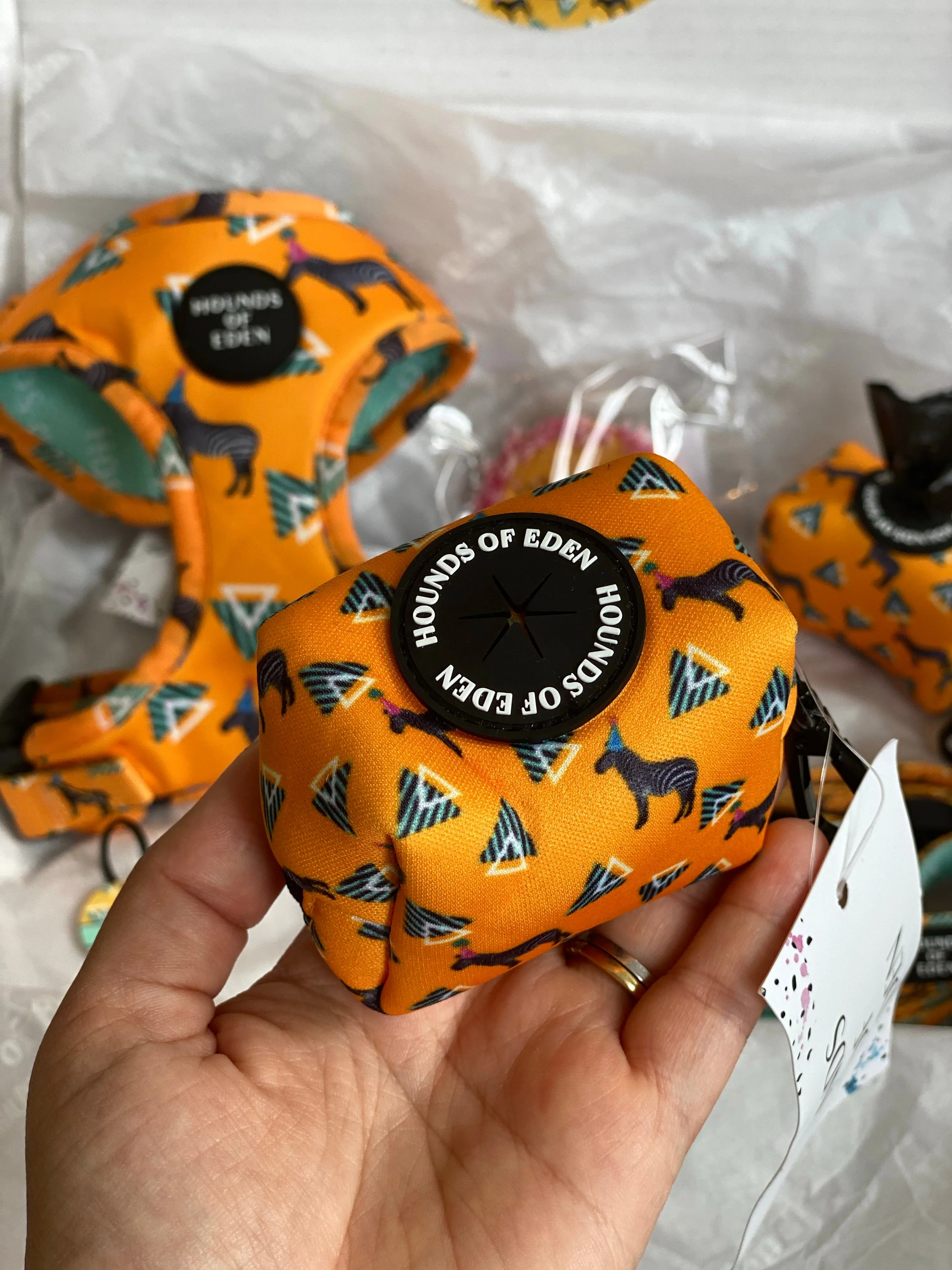 'Party Marty' - Zebra Poop/Treat Bag Holder