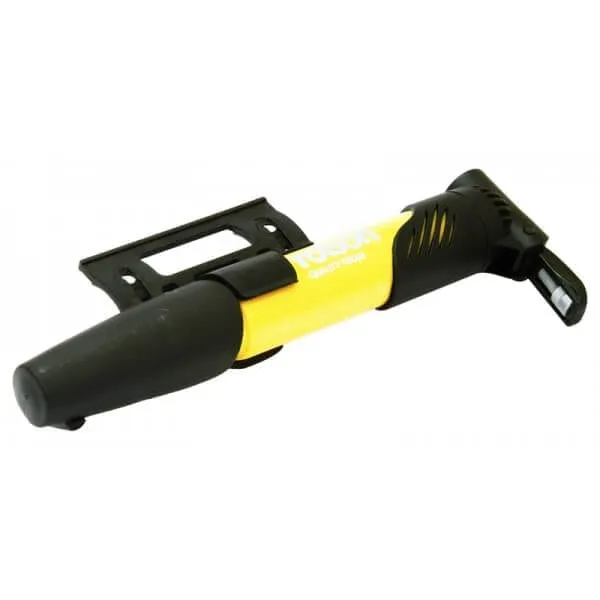 Rolson Mini Hand Air Pump with twin adaptors and frame clamp