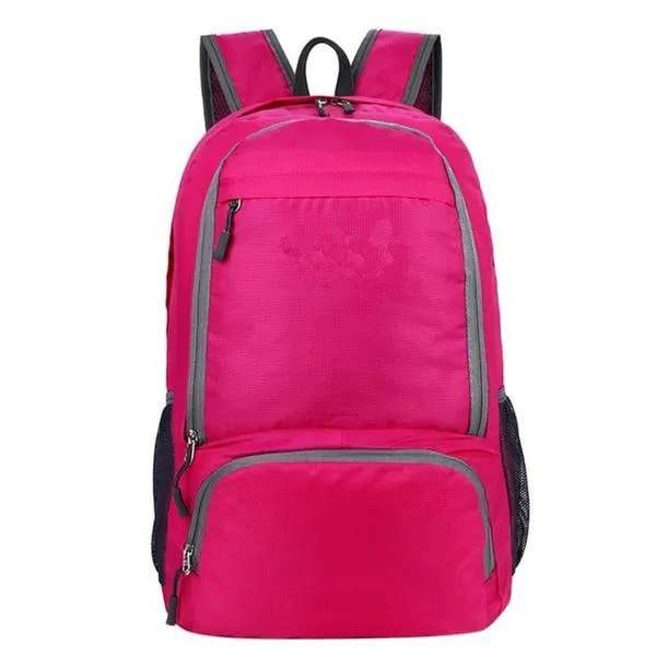 Sidiou Group Outdoor Folding Backpack Portable Zipper Travel Bags Waterproof Leisure Folding Bag
